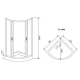 Душевой уголок TIMO TL-9001 90x90x200 Romb Glass стекло прозрачное с рисунком, с поддоном