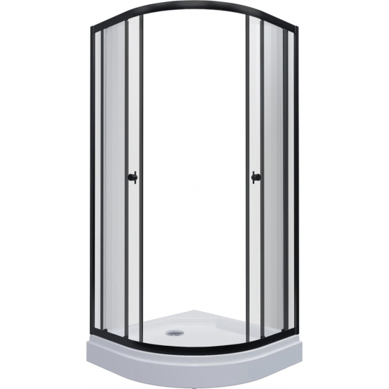 Душевой уголок ТРИТОН Альфа-Блэк 90x90x202 с поддоном