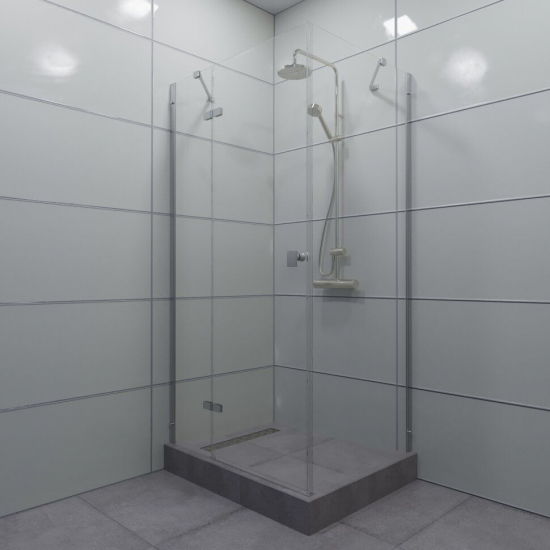 Душевой уголок ТРИТОН Брава-Хром 120x80x190 без поддона