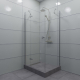 Душевой уголок ТРИТОН Брава-Хром 120x80x190 без поддона