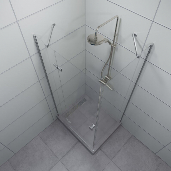 Душевой уголок ТРИТОН Брава-Хром 120x80x190 без поддона