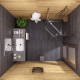 Душевой уголок ТРИТОН Дека 100x100x190 без поддона