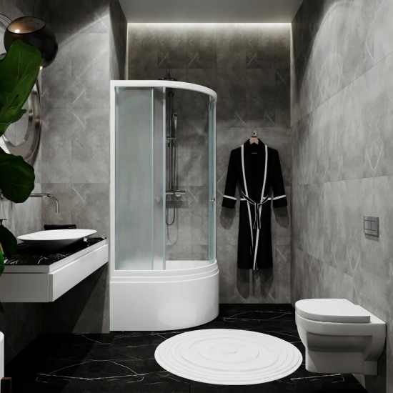 Душевой уголок ТРИТОН Риф Б 90x90x192 с поддоном