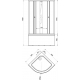 Душевой уголок ТРИТОН Риф Б 90x90x192 с поддоном