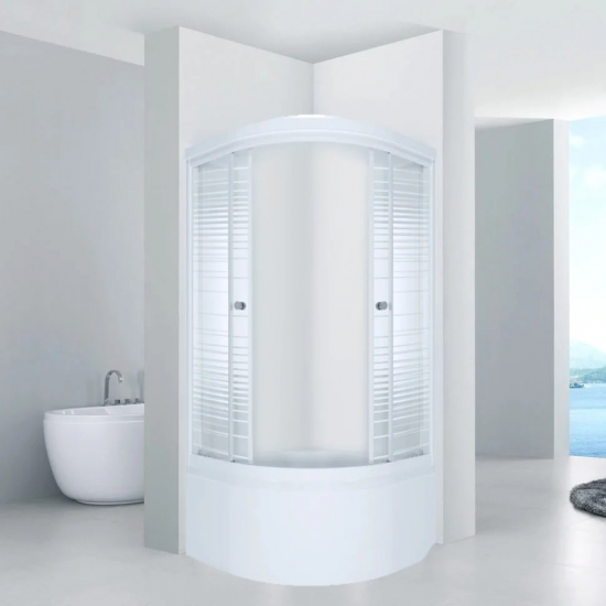 Душевой уголок ТРИТОН Стандарт Б 90x90x192 полосы, с поддоном