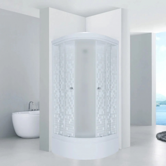 Душевой уголок ТРИТОН Стандарт В 90x90x205 мозаика, с поддоном