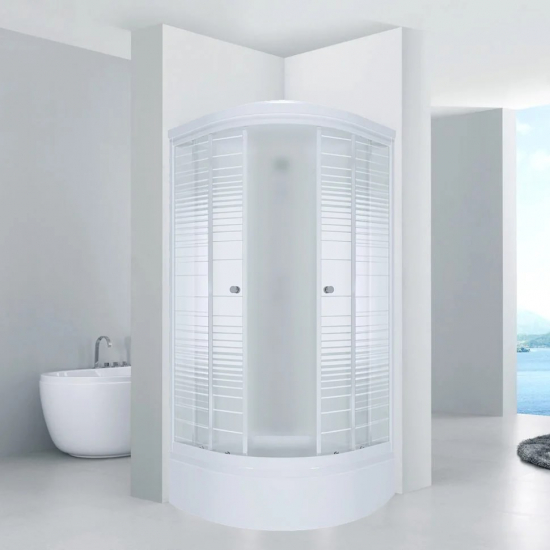 Душевой уголок ТРИТОН Стандарт В 90x90x205 полосы, с поддоном