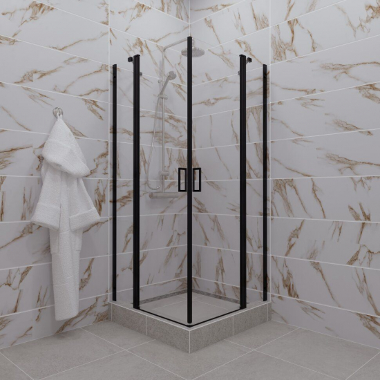Душевой уголок ТРИТОН Тау-Блэк 90x90x207 без поддона