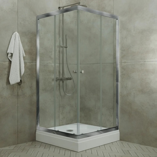 Душевой уголок ТРИТОН Вента-Хром 90x90x185 без поддона