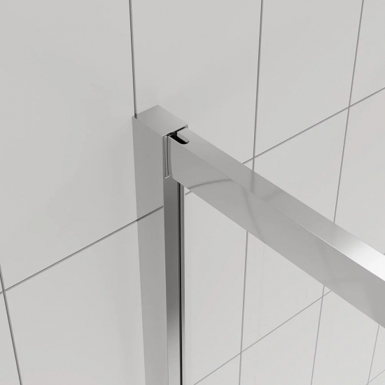 Душевой уголок VECONI Evo 300 CH 110x80 стекло прозрачное, профиль хром