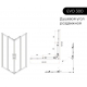 Душевой уголок VECONI Evo 300 CH 120x90 стекло прозрачное, профиль хром