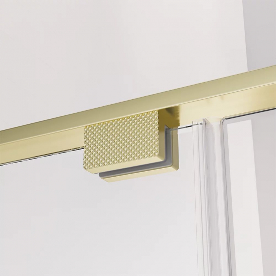Душевой уголок VECONI Premium Alassio SP G 120x80 стекло прозрачное, профиль золотой
