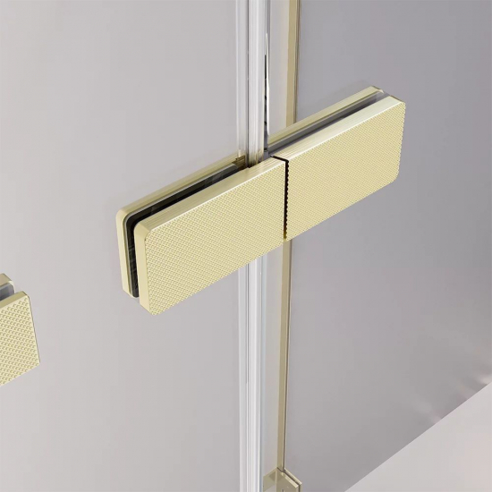 Душевой уголок VECONI Premium Alassio SP G 120x80 стекло прозрачное, профиль золотой