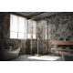 Душевой уголок VECONI Premium Trento PTC-20G 120x80, стекло прозрачное, профиль золотой