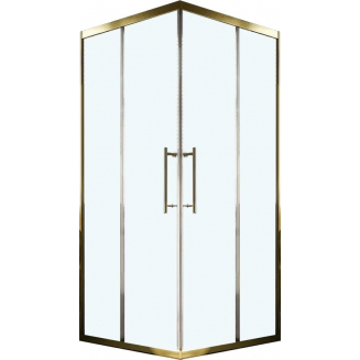 Душевой уголок VECONI Premium Trento PTC-20G 120x90, стекло прозрачное, профиль золотой