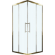 Душевой уголок VECONI Premium Trento PTC-20G 120x90, стекло прозрачное, профиль золотой