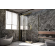 Душевой уголок VECONI Premium Trento PTC-SP-40G 150x90, стекло прозрачное, профиль золотой