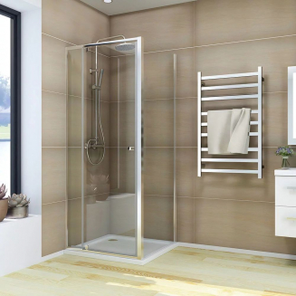 Душевой уголок VECONI Rovigo RV-026 120x100 стекло прозрачное, профиль хром