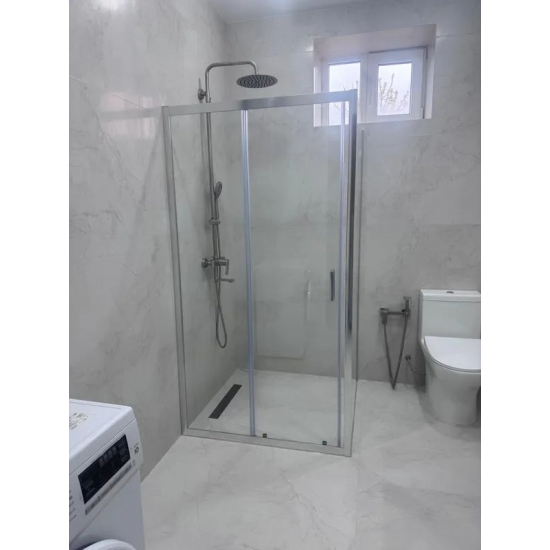 Душевой уголок VECONI Rovigo RV-046 150x100 стекло прозрачное, профиль хром