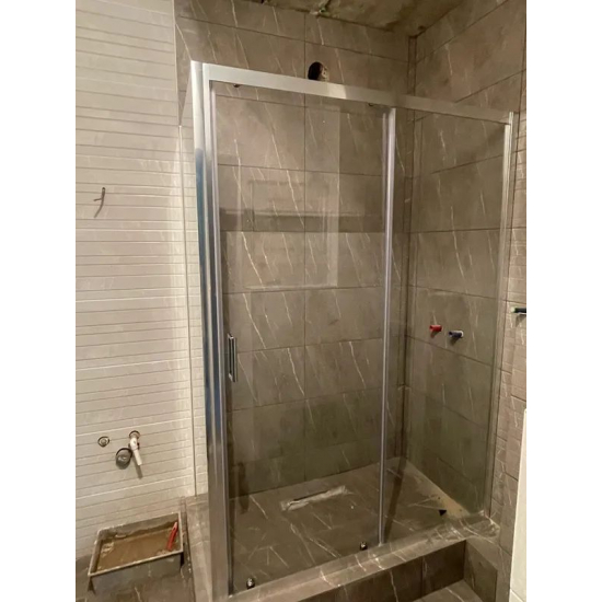 Душевой уголок VECONI Rovigo RV-046 150x100 стекло прозрачное, профиль хром