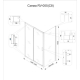 Душевой уголок VECONI Rovigo RV-055GM 120x90 стекло прозрачное, профиль графит