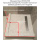 Душевой уголок VECONI Rovigo RV-055M 100x70 стекло матовое, профиль хром