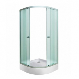 Душевой уголок ВОДНЫЙ МИР ВМ-8120 90x90x195 стекло белое рифлёное, с поддоном