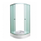 Душевой уголок ВОДНЫЙ МИР ВМ-8120 90x90x195 стекло белое рифлёное, с поддоном