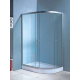 Душевой уголок ВОДНЫЙ МИР ВМ-8135 120x85x196 L стекло белое рифлёное, с поддоном левый