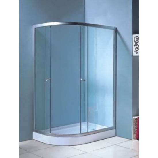 Душевой уголок ВОДНЫЙ МИР ВМ-8135 120x85x196 стекло белое рифлёное, с поддоном правый