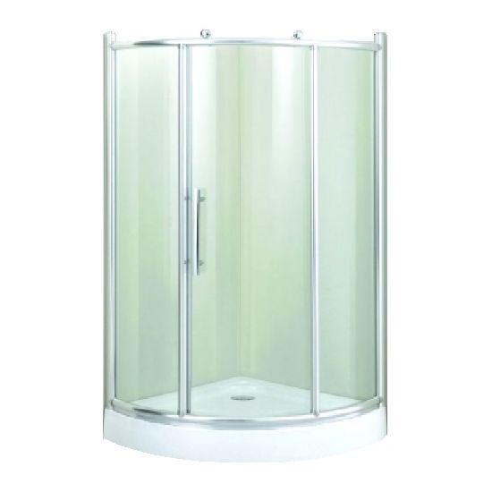 Душевой уголок ВОДНЫЙ МИР ВМ-941 100x100x200 стекло белое рифлёное, с поддоном