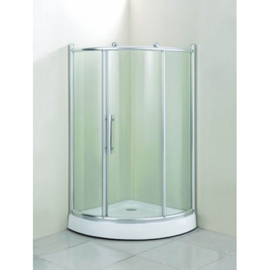 Душевой уголок ВОДНЫЙ МИР ВМ-941 100x100x200 стекло белое рифлёное, с поддоном