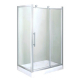 Душевой уголок ВОДНЫЙ МИР ВМ-954 120x80x200 R стекло белое рифлёное, с поддоном правый