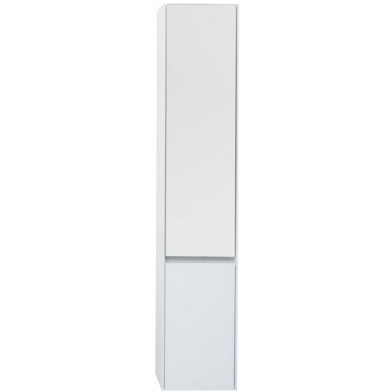 Шкаф-пенал AQUANET Гласс 35 R белый с зеркалом