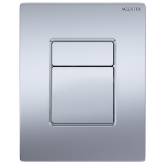 Кнопка для инсталляции AQUATEK PNN-0000003 (025СQ) хром матовый, пневматическая