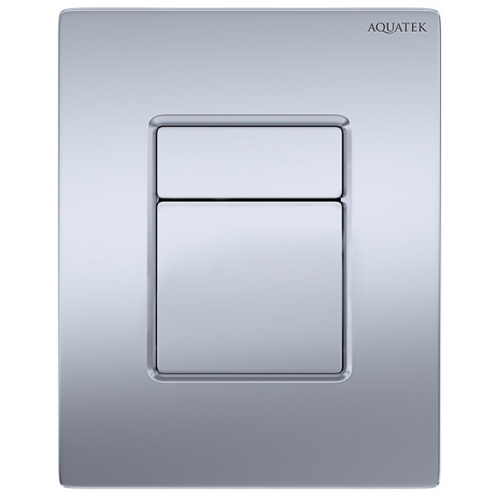 Кнопка для инсталляции AQUATEK PNN-0000003 (025СQ) хром матовый, пневматическая