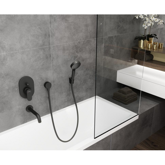 Излив HANSGROHE Vernis Blend 71420670 для ванны, чёрный