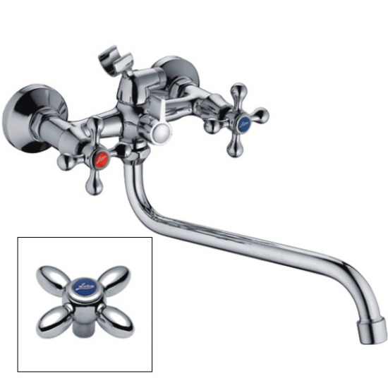 Смеситель для ванны LEDEME H27 L2327 хром