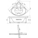 Акриловая ванна ТРИТОН Сабина Экстра 160x160 см, угловая, с каркасом, четверть круга
