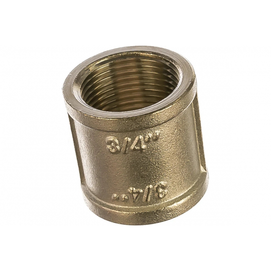 Муфта резьбовая VALTEC 3/4" x 3/4" латунная 20 мм VTr.270.N.0005