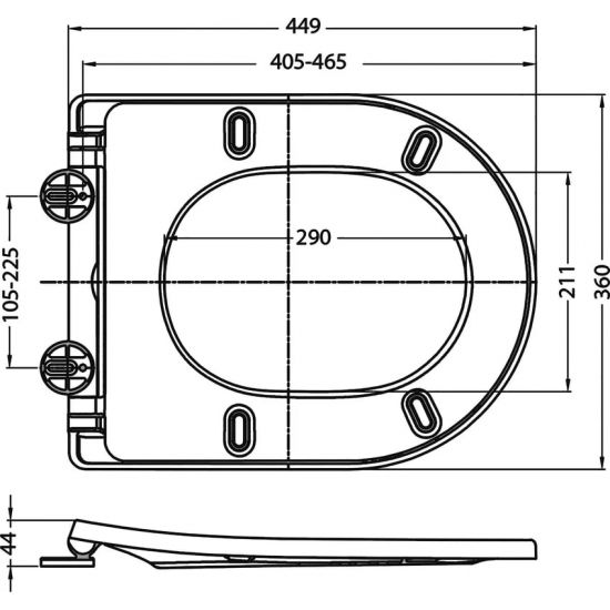 Унитаз подвесной BELBAGNO Flay-r BB053CHR безободковый, крышка BB2031SC с микролифтом