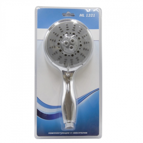 Лейка для душа MIXLINE ML1321 хром 5 режимов, в блистере