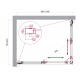 Душевой уголок BelBagno LUCE-AH-2-100/80-C-Cr стекло прозрачное, профиль хром