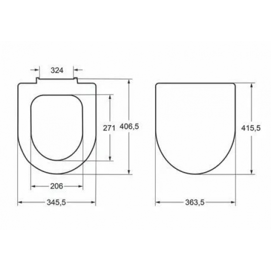 Сиденье для унитаза ROCA Meridian-N 78012AC00B с микролифтом быстросъёмное