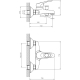 Смеситель для ванны DECOROOM DR21035 хром