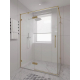 Душевой уголок VECONI Premium Alassio SP G 120x80 стекло прозрачное, профиль золотой