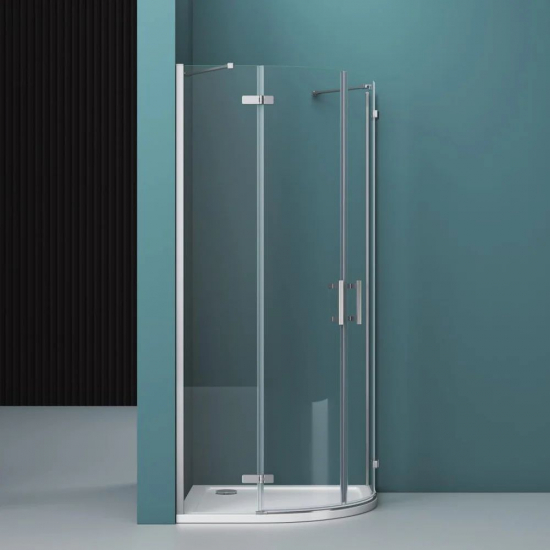 Душевой уголок BelBagno KRAFT-R-2-90-C-Cr стекло прозрачное