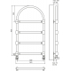 Полотенцесушитель водяной TERMINUS Версаль П4 500x930 бронза