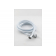 Шланг для душа TURBOFLEX ПВХ белый, длина 175 см