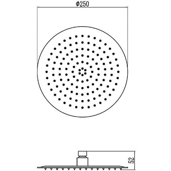 Верхний душ LEDEME L70013-25